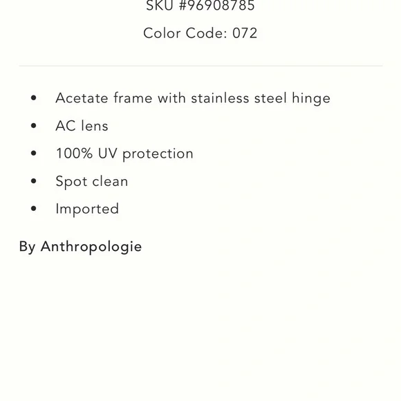 Anthropologie yellow Rectangle Wavy Temple Sunglasses - Picture 2 of 7